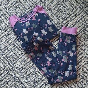 Deux par Deux 6 Cat Print Pajama Set
